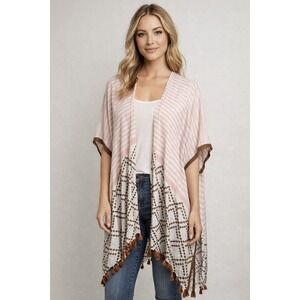 Lovestitch Pink & Brown shall (one size)